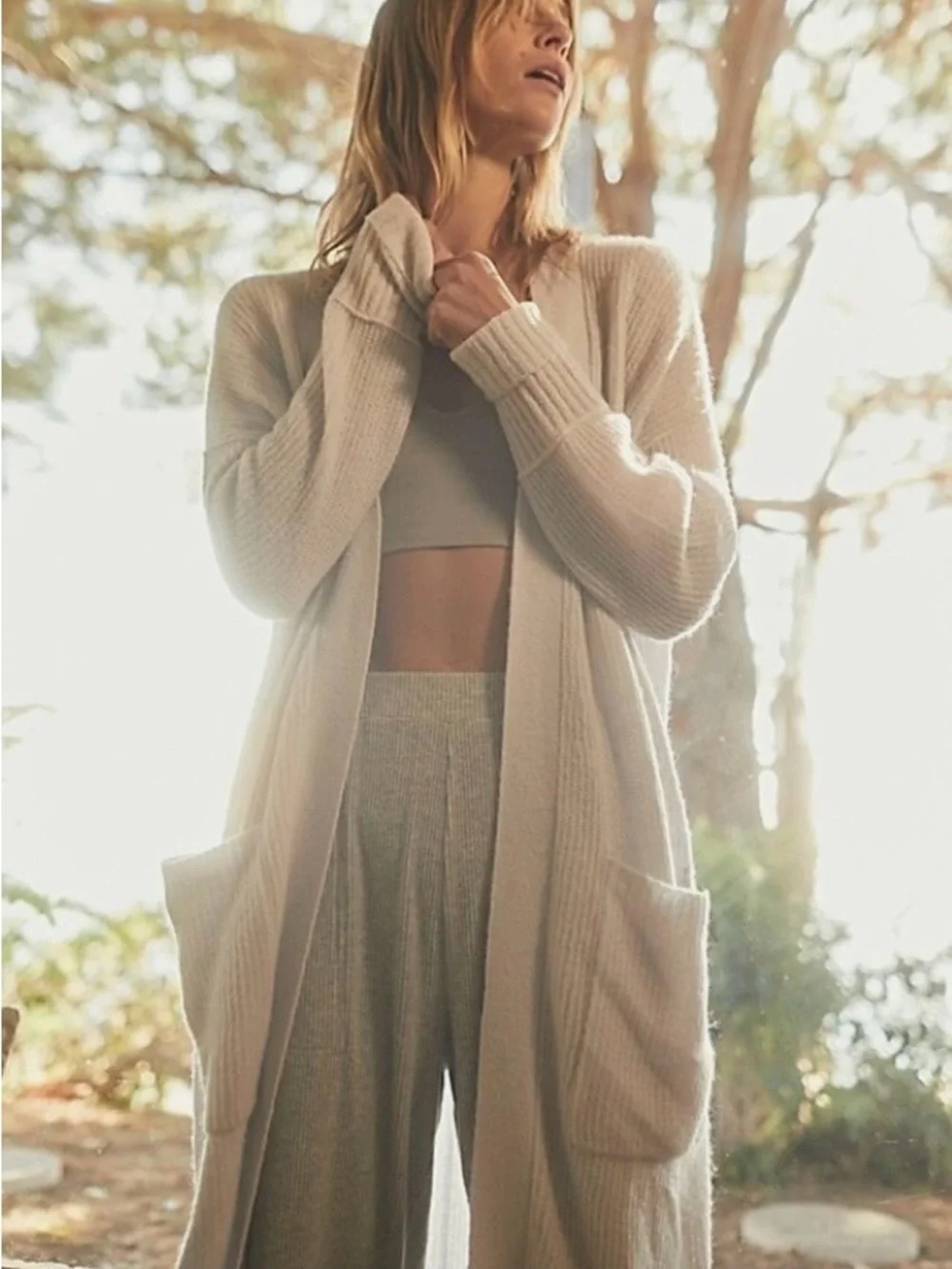 Free People ivory open